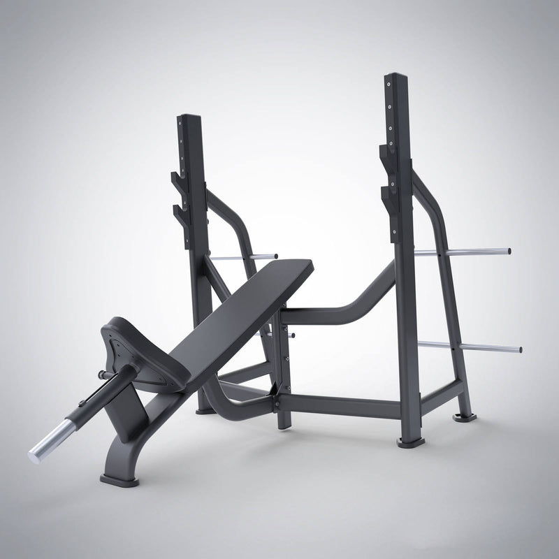Adjustable weight bench and rack system for a home gym