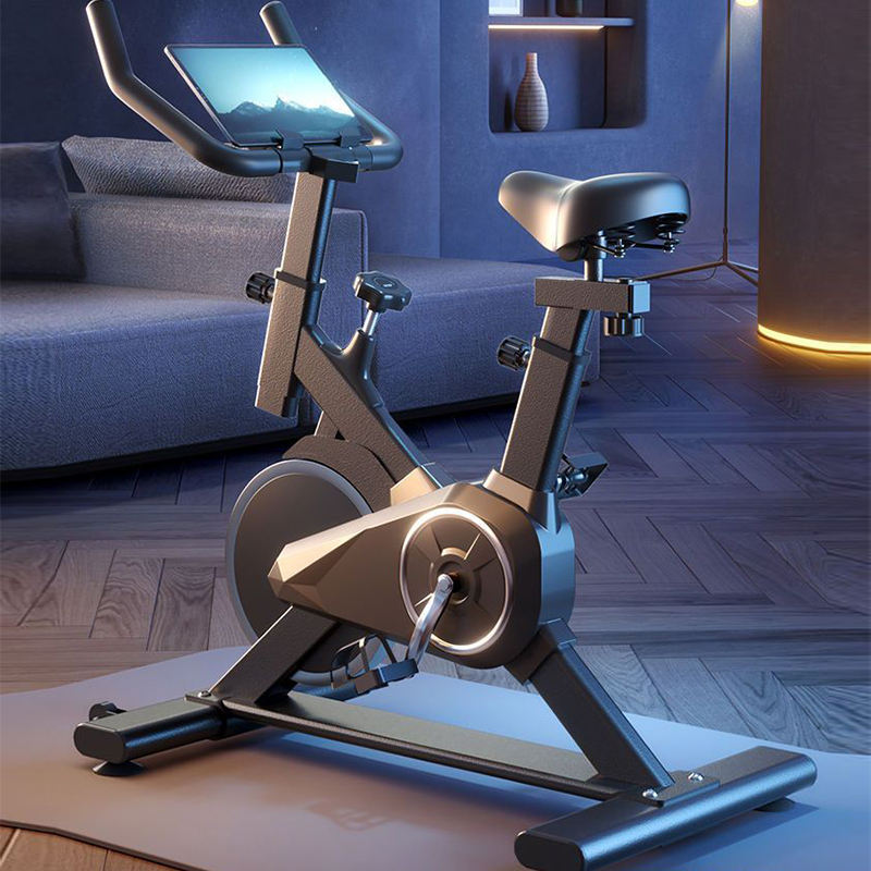Indoor spin bike for a home gym