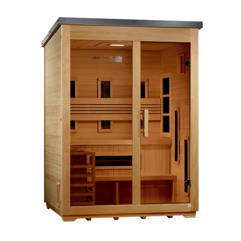 Golden Designs Carinthia hybrid outdoor sauna