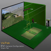 VisTrak EVi Ceiling-Mounted Golf Launch Monitor, Dual Camera
