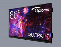 Optoma 3863RK 86 Inch 4K Touch Interactive Display — Android 14, 20-Point Touch, Interactive Whiteboard