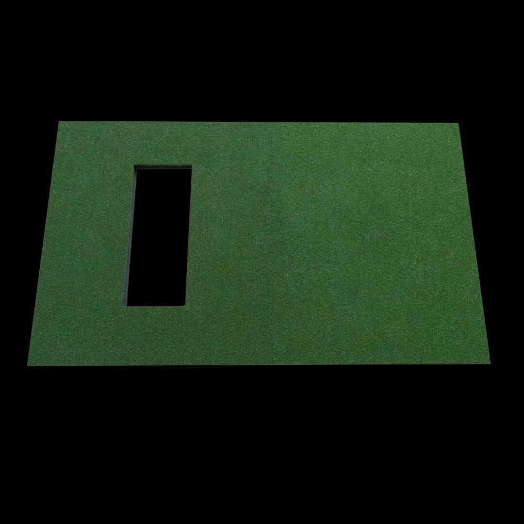 SigPro 4x7 Golf Simulator Hitting Mat — 4ft x 7ft, Premium Indoor Golf Mat, Compact, Tee Line