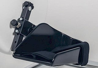 MOTOmed leg-trainer pedal radius quick adjustment and safety foot shell