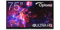 Optoma 3753RK 75 Inch 4K Touch Interactive Display — Android 14, 20-Point Touch, Built-In Whiteboard
