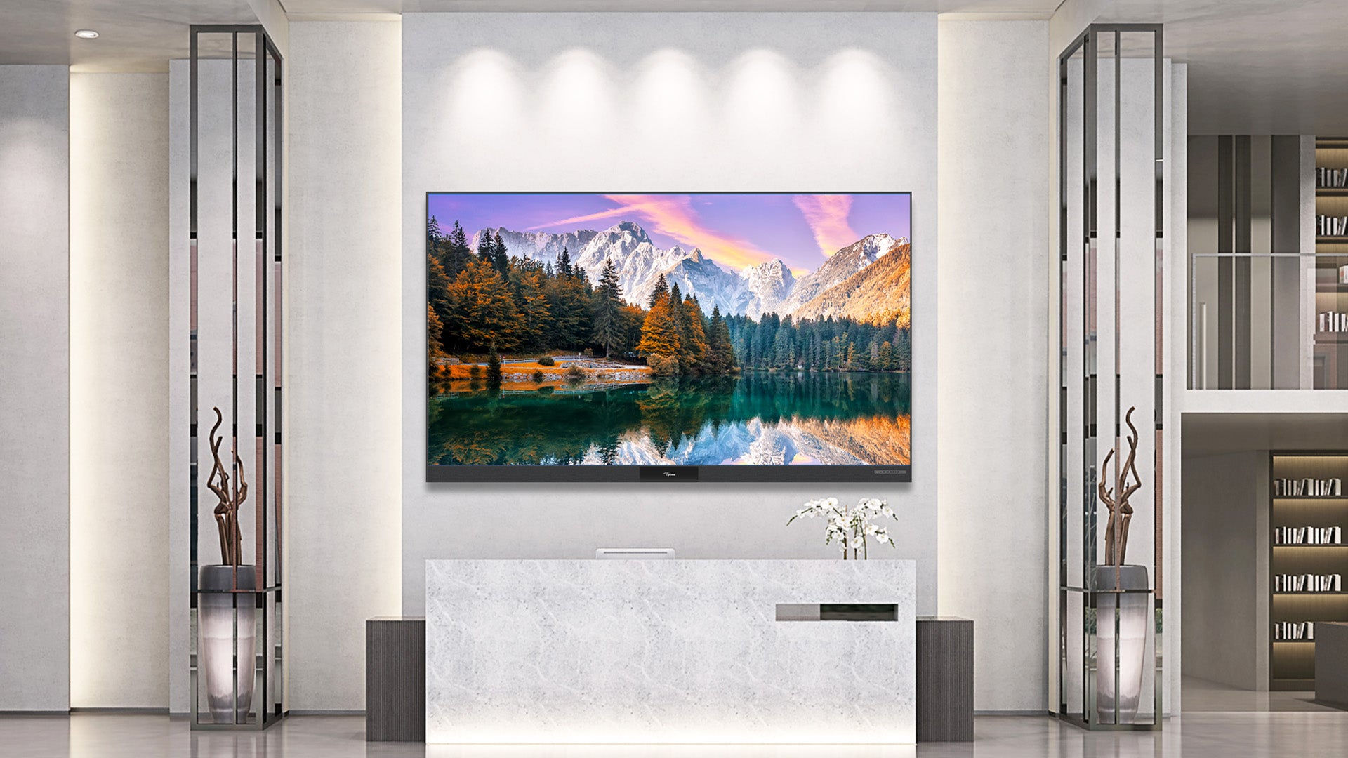 Optoma FHDC163 163 Inch All-in-One dvLED Display — LED Video Wall, Commercial Venue, Golf Simulator