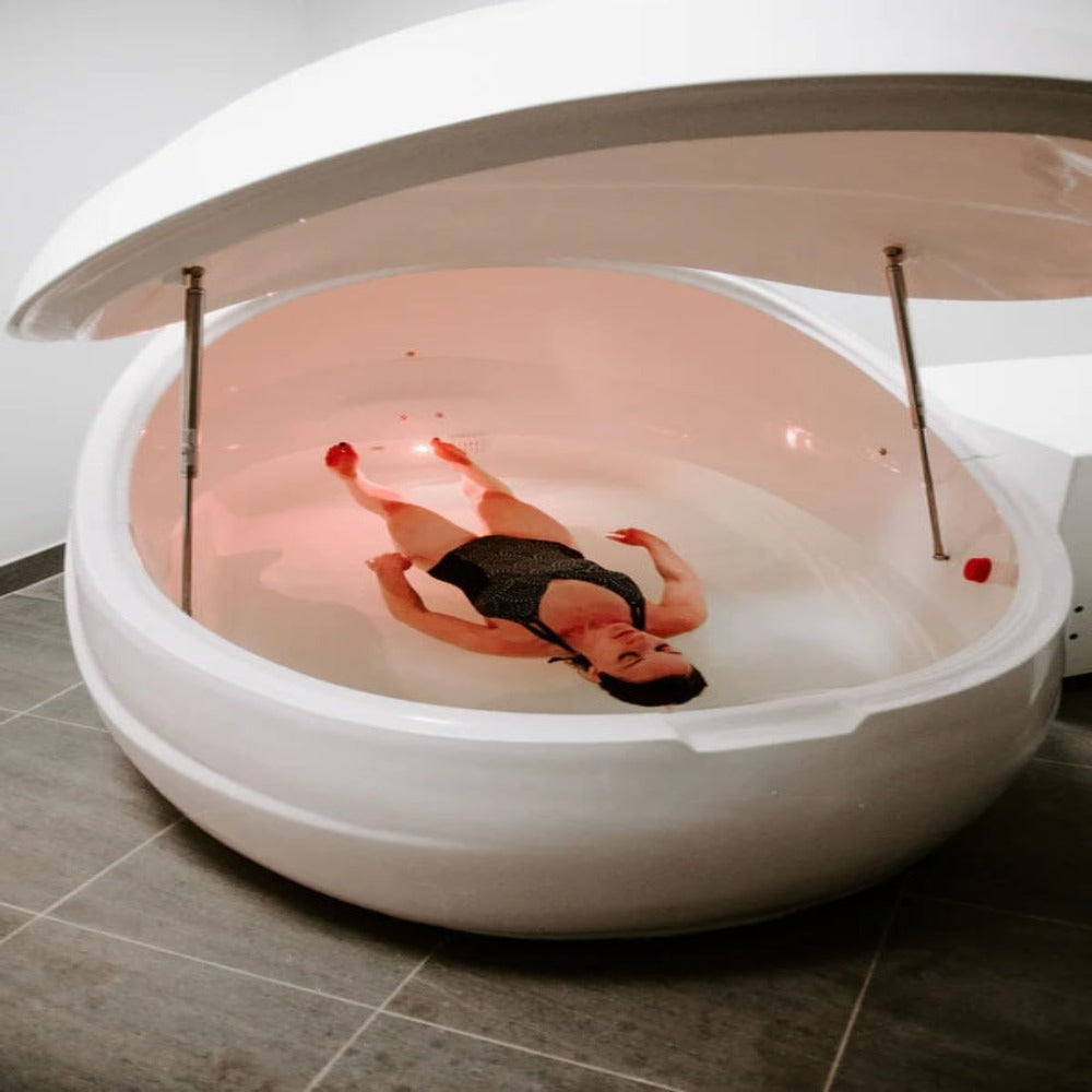 Dreampod V2 Float Pod interior in use