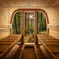 Auris Two Luxury Outdoor Cedar Sauna
