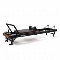 Peak Pilates fit Reformer with Long/Short Box - Midnight Black