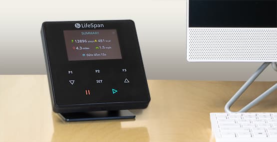 LifeSpan TR5000B Pro+ GlowUp Under Desk Treadmill — detail view 2