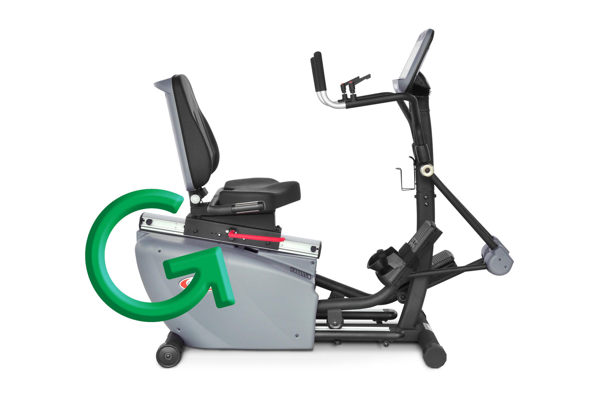 CardioStep swivel-seat movement