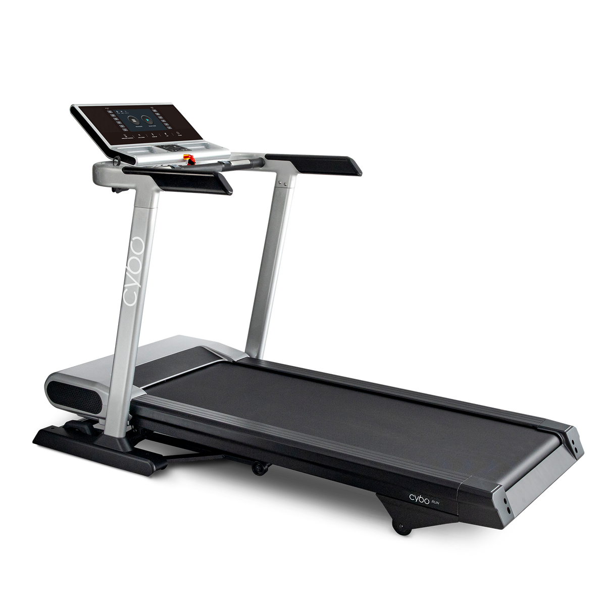 CYBOFit RUN-T1000 folding treadmill, front three-quarter view