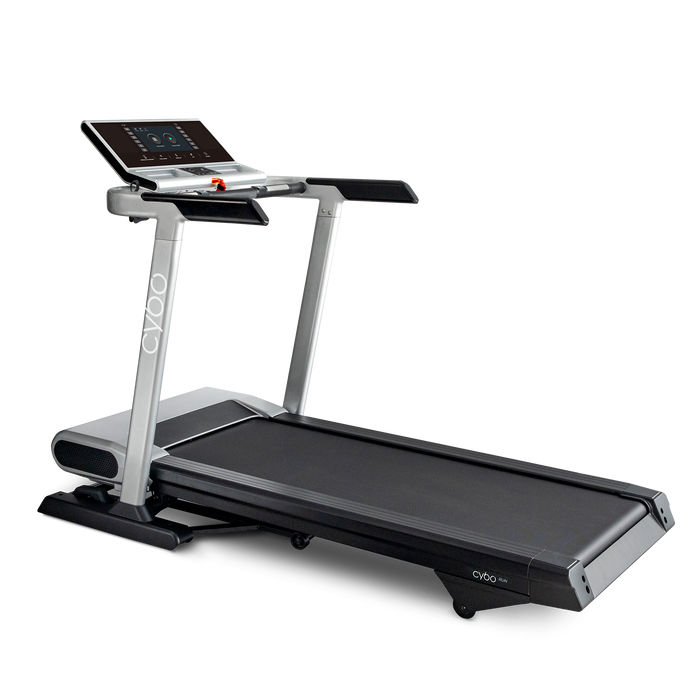 CYBOFit RUN-T1000 folding treadmill, front three-quarter view