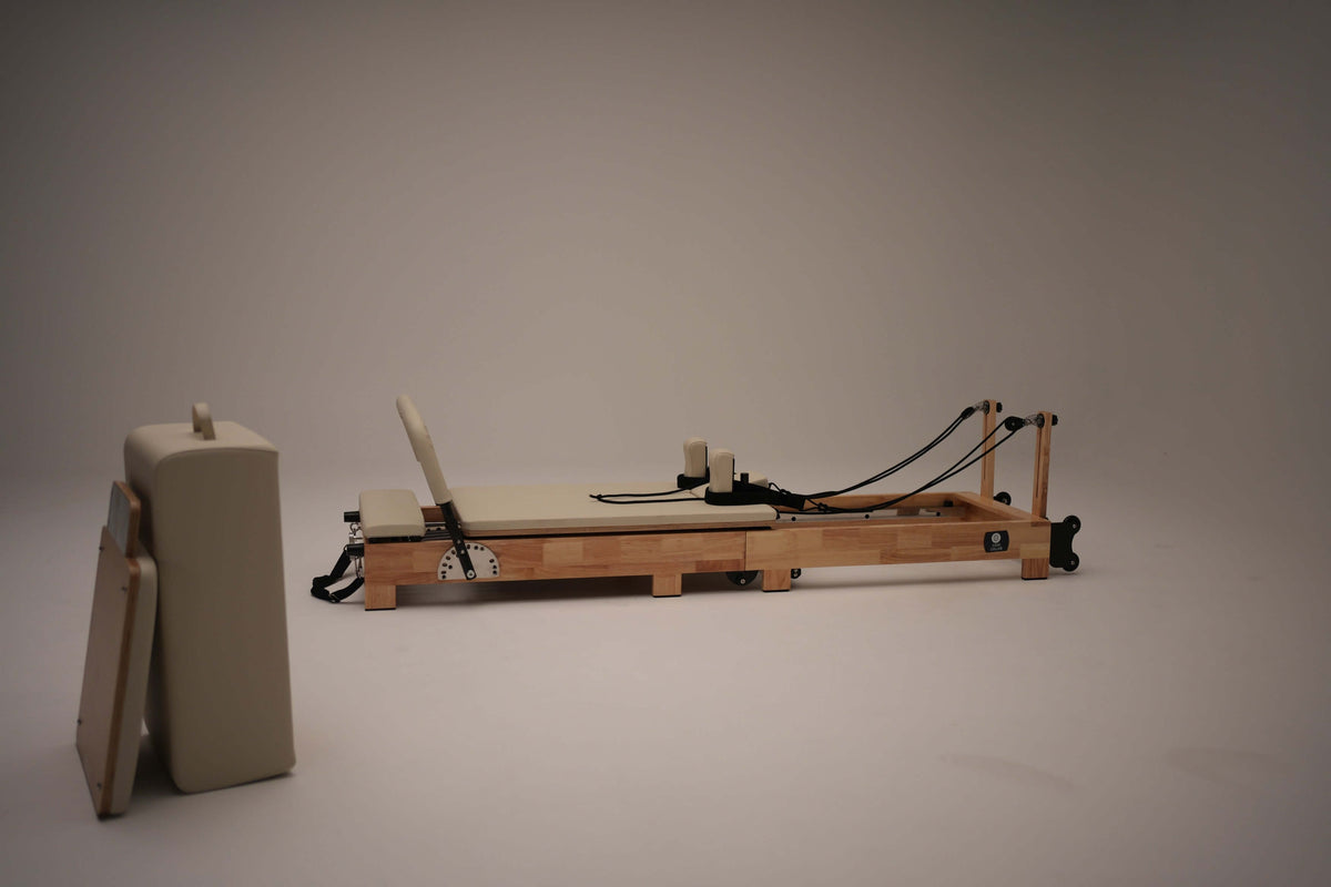 The Core Collab Eco Foldable Pilates Reformer — Beige
