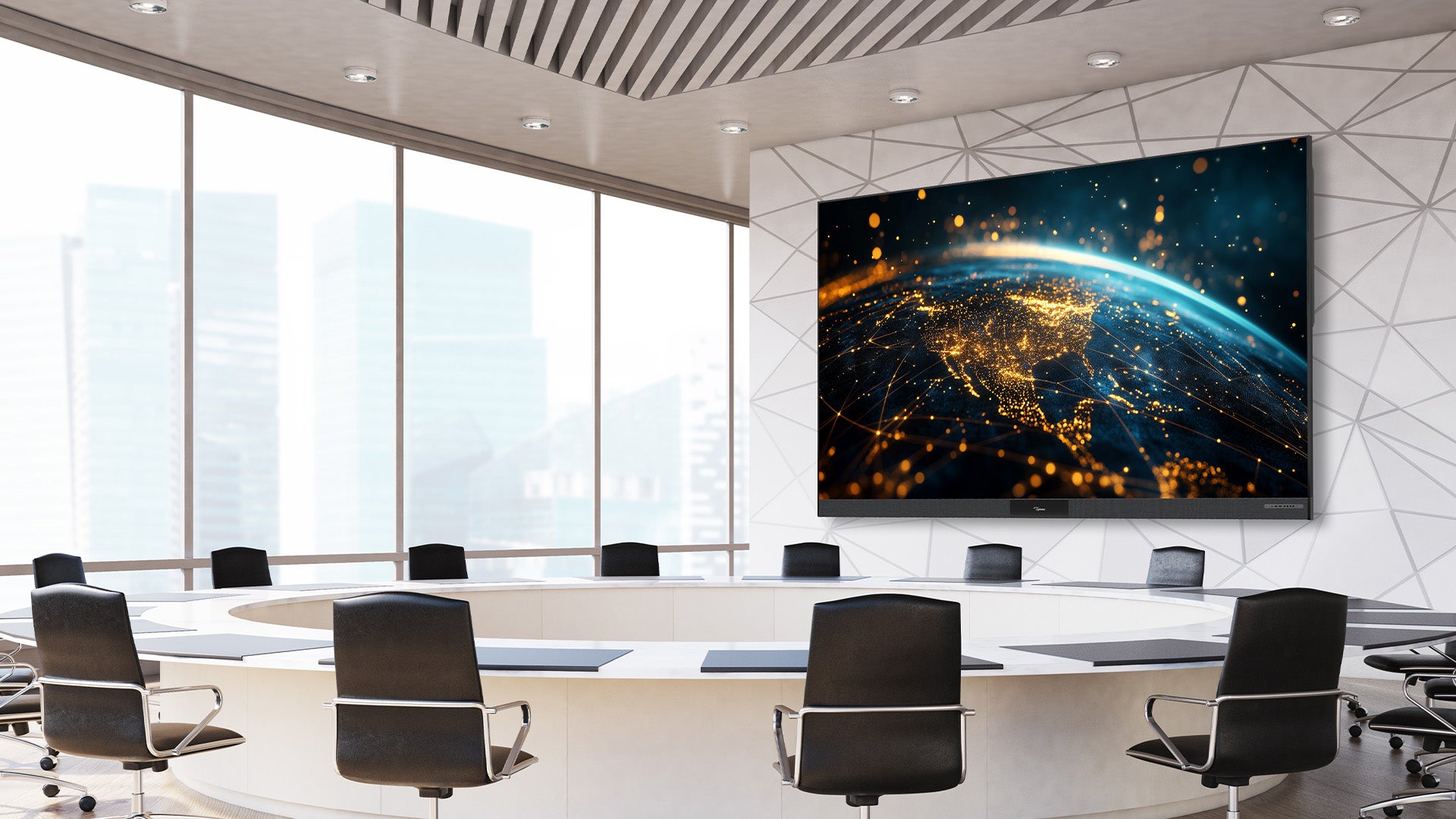 Optoma FHDC163 163 Inch All-in-One dvLED Display — LED Video Wall, Commercial Venue, Golf Simulator