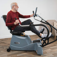Side view of a man exercising on the LXT-700.