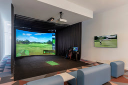 HD Golf Curved Screen Golf Simulator — Professional, Home & Commercial