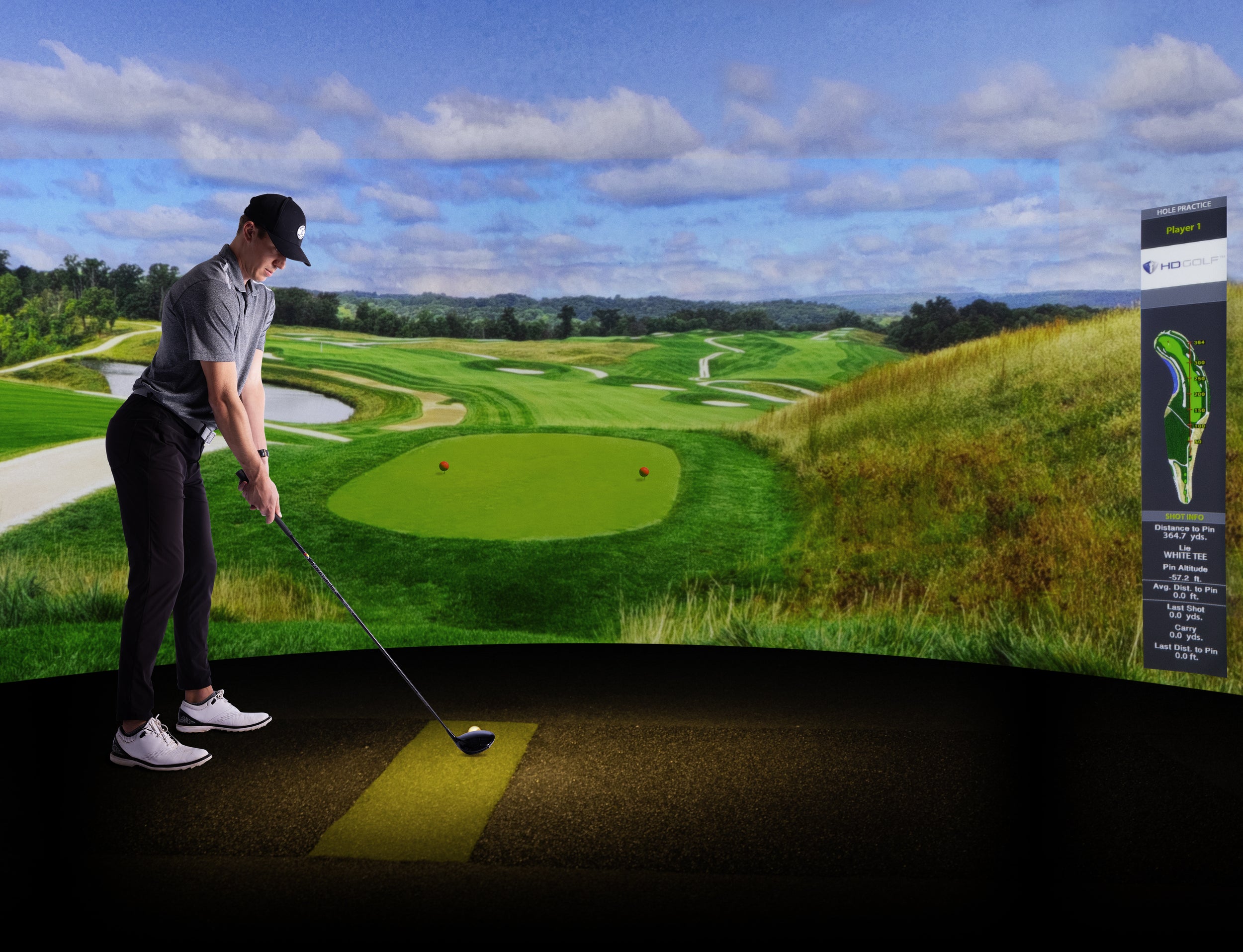 HD Golf 4:3 Golf Simulator for Home & Commercial Use