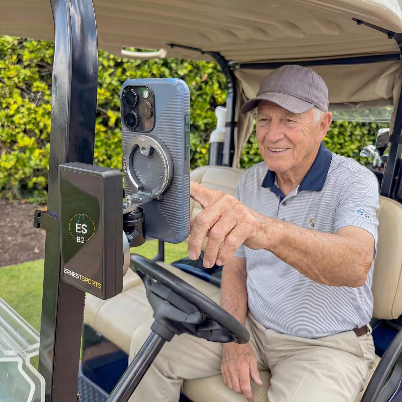 Ernest Sports ESB2 Golf Launch Monitor — Portable, Palm-Sized