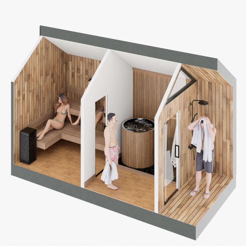 Sweaty Yeti Sauna Plus Barrel Plunge — Sauna & Plunge Suite — view 3
