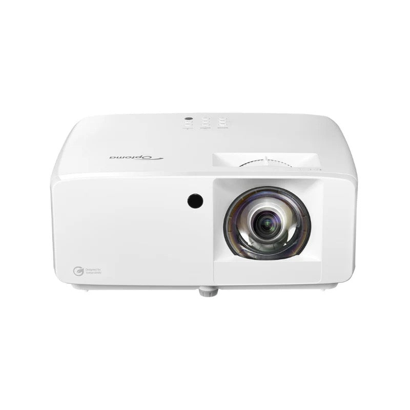 Optoma UHZ35ST 4K 3600 Lumen Laser Ultra Short-Throw Projector — Golf Simulator, Compact, No Shadow