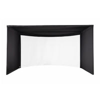 Carl's Place Curved Golf Simulator Enclosure Kit — Panoramic Impact Screen, Curved Widescreen, DIY Install