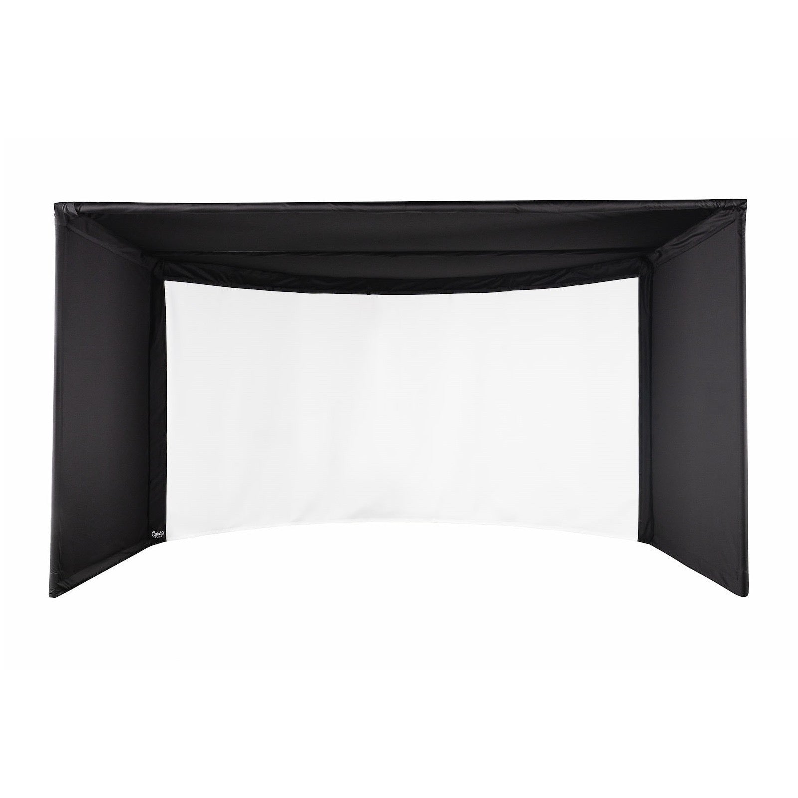 Carl's Place Curved Golf Simulator Enclosure Kit — Panoramic Impact Screen, Curved Widescreen, DIY Install
