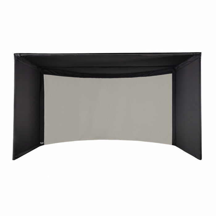 Carl's Place Curved Golf Simulator Enclosure Kit — Panoramic Impact Screen, Curved Widescreen, DIY Install