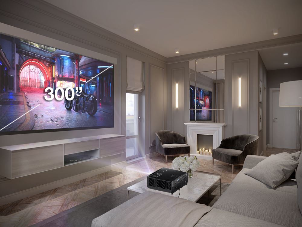 Optoma GT2400HDR 1080p 4000 Lumen HDR Short-Throw Projector — Golf Simulator, Home Theater, Smart Fit