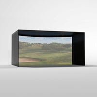 Carl's Place Curved Golf Simulator Enclosure Kit — Panoramic Impact Screen, Curved Widescreen, DIY Install