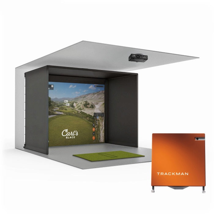 TrackMan 4 Golf Simulator Package | Carl's Pro Enclosure + Appotronics Projector