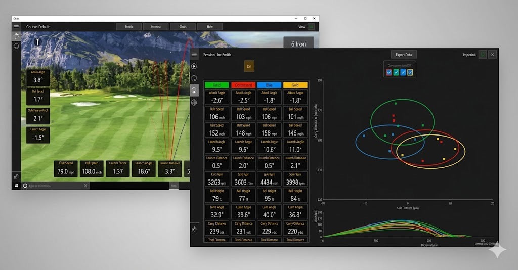Ernest Sports ES Tour Plus Golf Launch Monitor — Hybrid, 20 Data Points