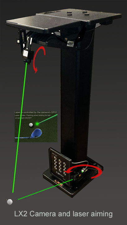 GSA Golf VisTrak LX2 Golf Launch Monitor — Floor-Mounted, Home Simulator