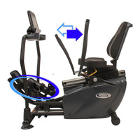 PhysioStep MDX elliptical pedal movement
