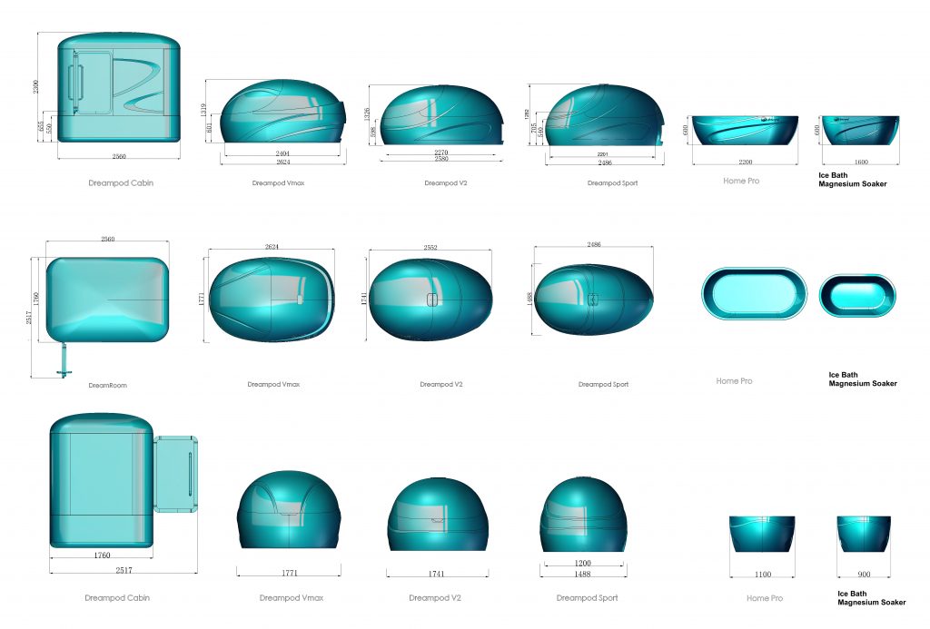 Dreampod Mineral Soaker dimensions