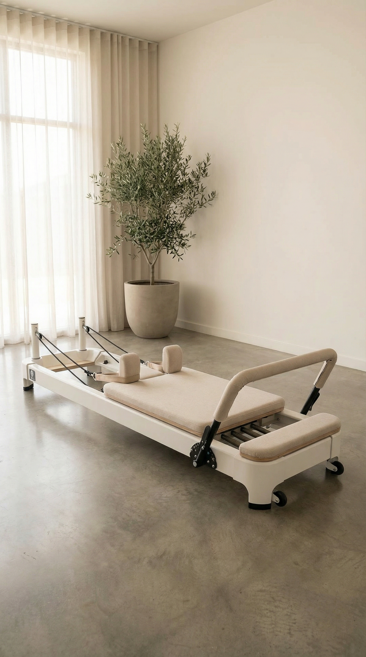 The Core Collab Queen 2.0 Studio Pilates Reformer — Beige
