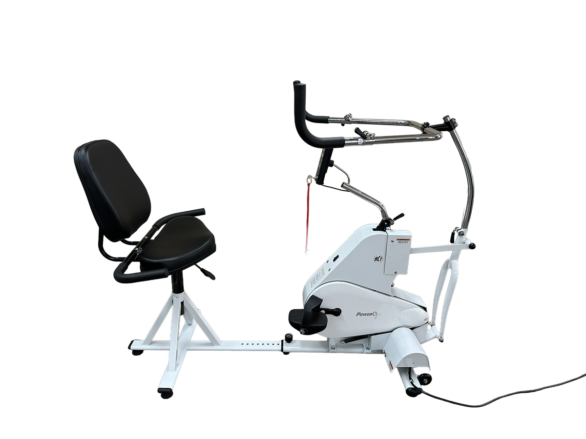 HCI Fitness PowerCycle motorized exercise bike with swivel seat