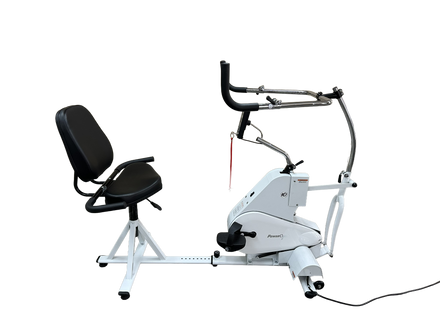 HCI Fitness PowerCycle motorized exercise bike with swivel seat