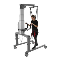 PhysioGait PG-360 frame with standard support harness in use