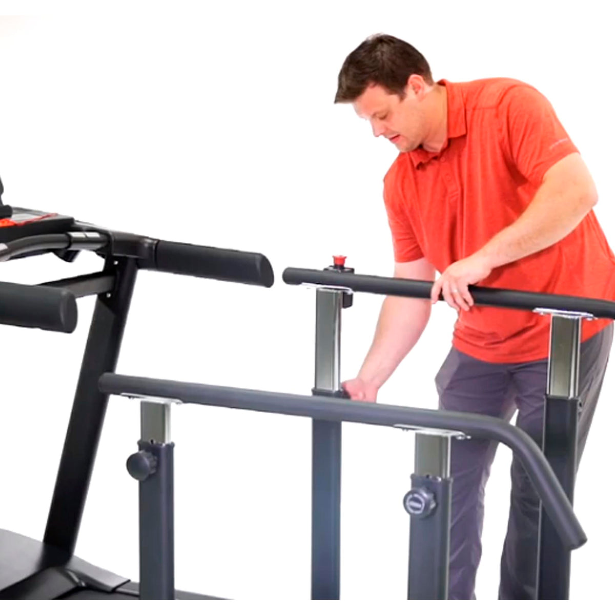 RehabMill handrail height adjustment