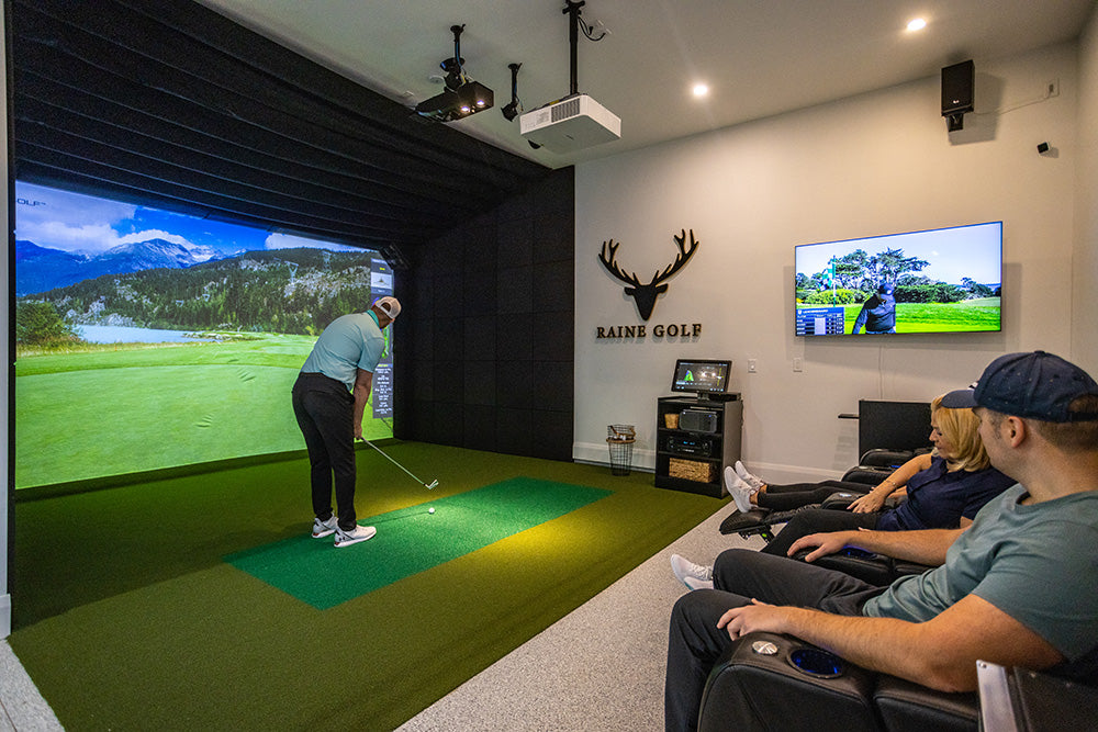 HD Golf 16:10 Widescreen Golf Simulator — Professional Grade, Widescreen Format, Home & Commercial Install