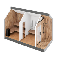 Sweaty Yeti Sauna Plus with sauna and changing room