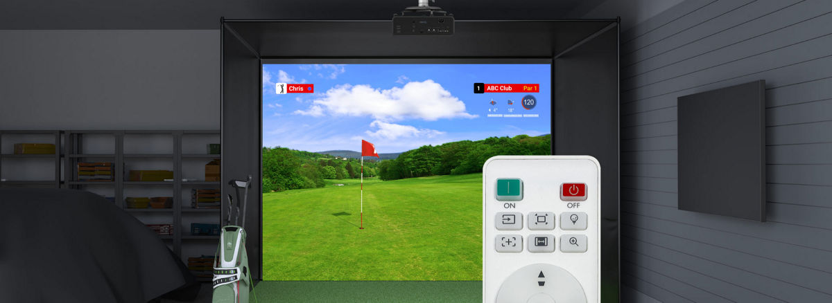 BenQ AH700ST 1080p 4000 Lumen Laser Short-Throw Projector — Golf Simulator, Motorised Zoom, 95% Rec.709