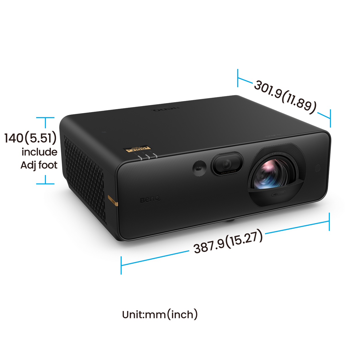 BenQ AK800ST projector — product view 4