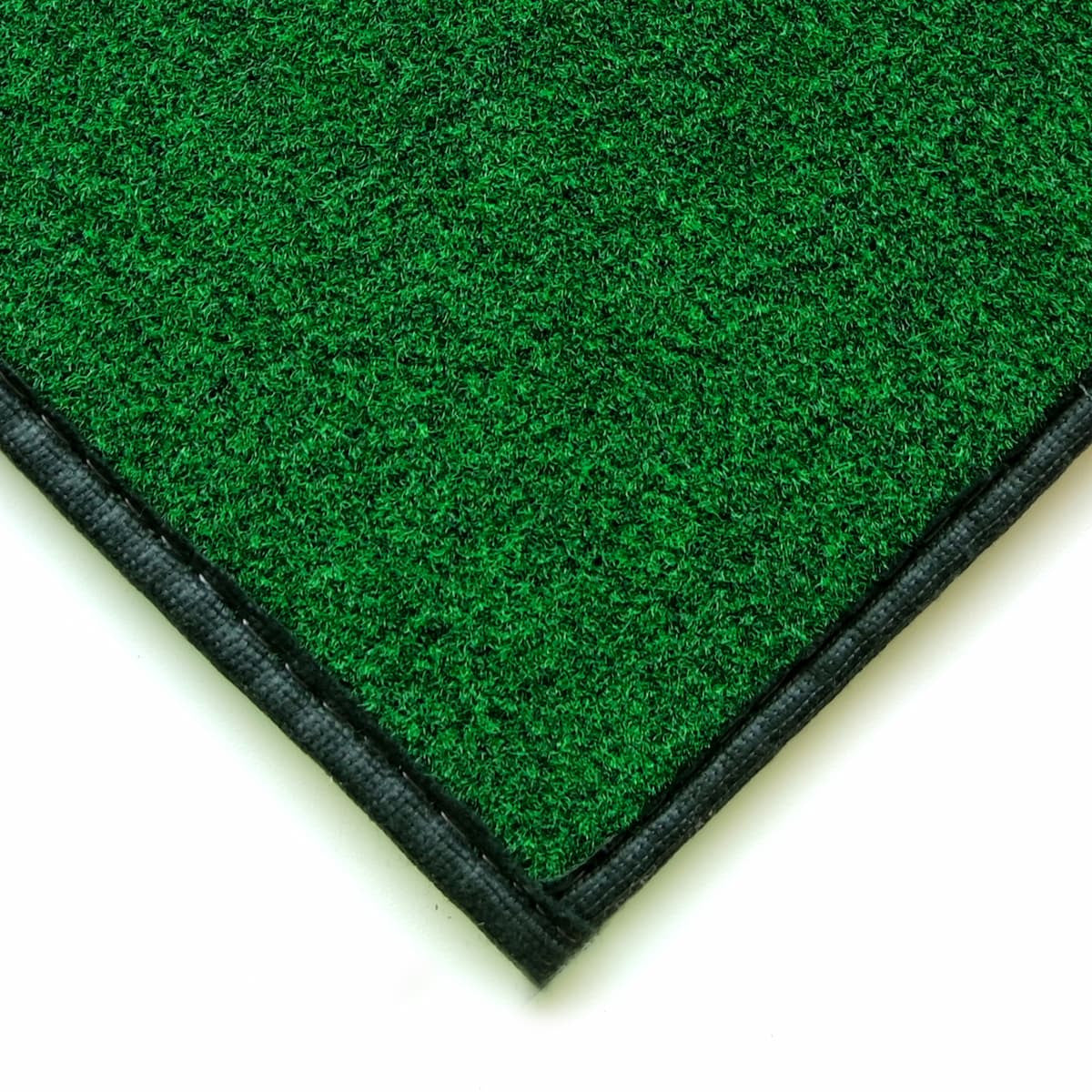 Close up of corner of Big Moss Golf Simulator Turf