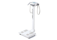 Charder MA601 analyzer with handheld electrodes and white floor-standing scale