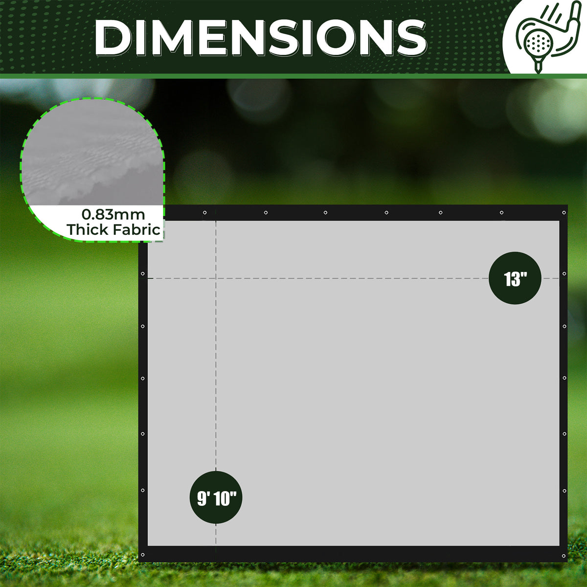 ImpactSports Premium Golf Simulator Impact Screen - image 2