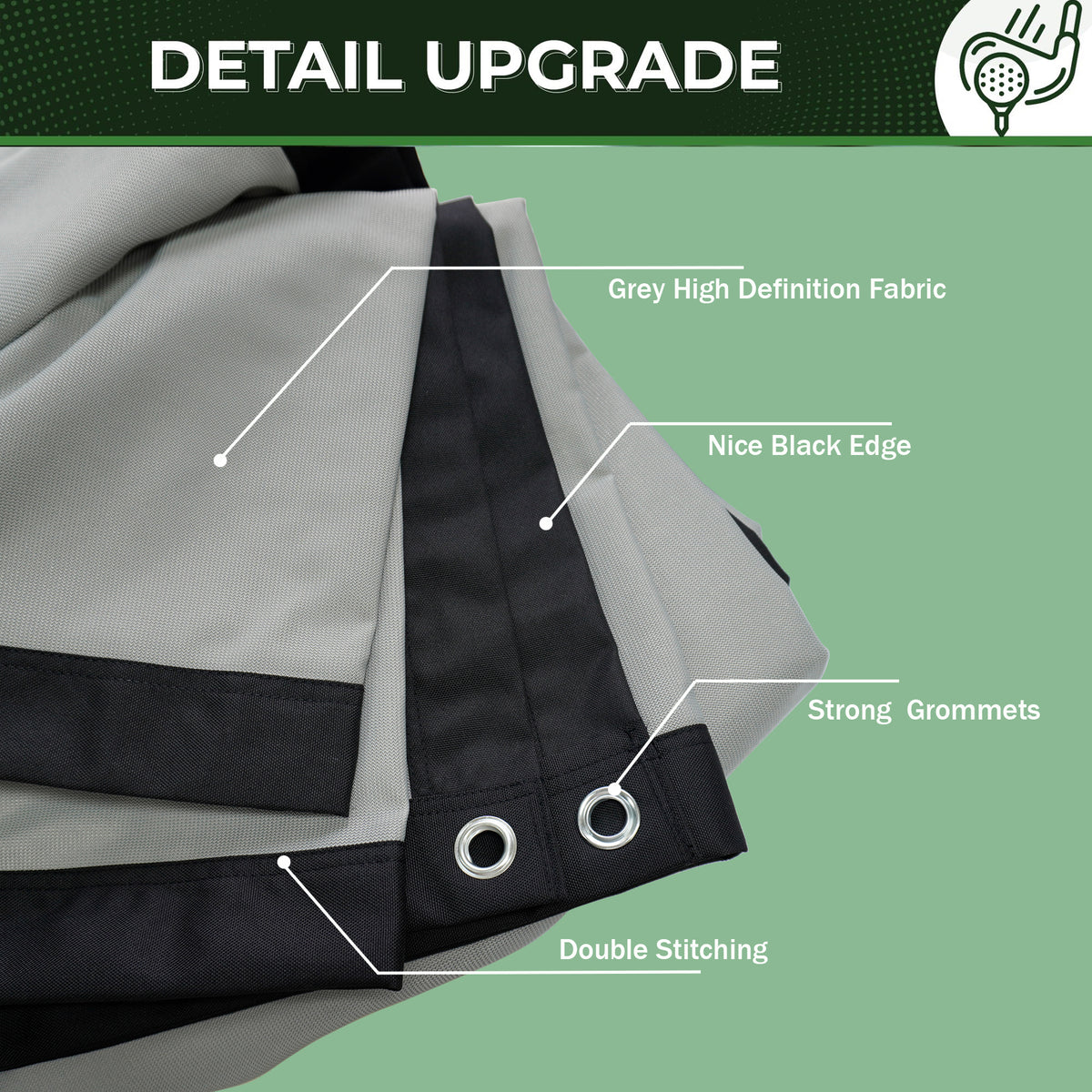 ImpactSports Premium Golf Simulator Impact Screen - image 4