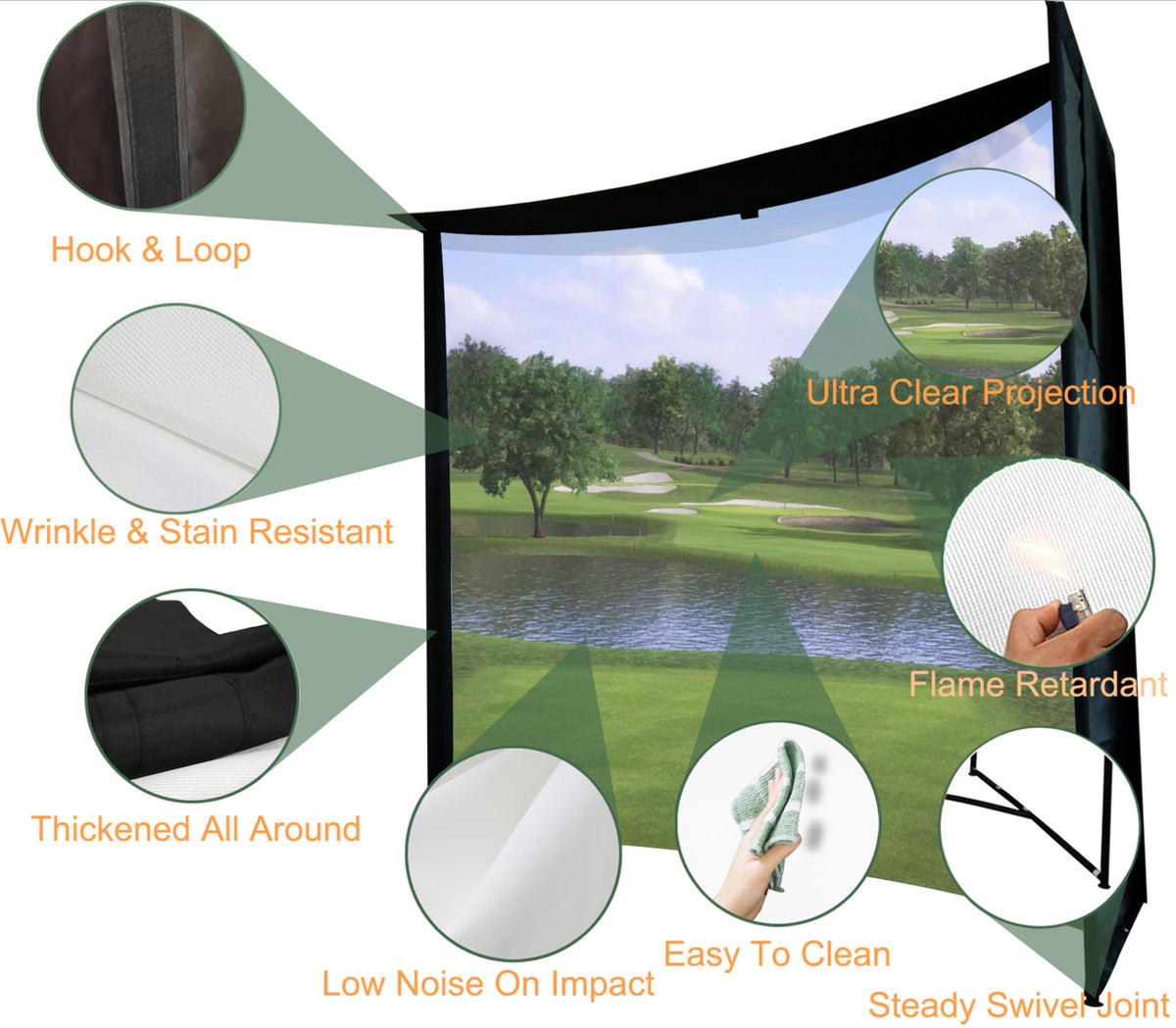 ImpactSports Premium Square Pole Golf Simulator Enclosure - image 3