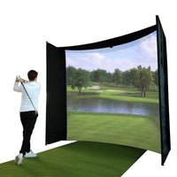 impactsports-premium-square-pole-golf-simulator-enclosure