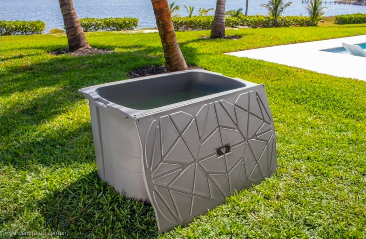 Frozin Cold Plunge Tub - Grey Granite